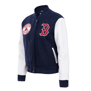 Chaqueta universitaria de lana para hombre, manga de cuero, Estilo Clásico de Béisbol, moda informal, ropa deportiva de equipo universitario a la moda, prendas de vestir exteriores elegantes - Product Image 5