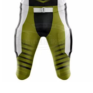 Uniforme de fútbol americano de color liso de diferentes estilos Uniforme de fútbol americano de secado rápido sublimado - Product Image 4