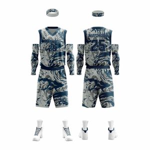 ชุดบาสเก็ตบอลแบบไม่มีแขน พิมพ์ลาย โพลีเอสเตอร์ 100% ขนาดพลัสไซส์ ปรับแต่งได้ คุณสมบัติป้องกันแบคทีเรีย แห้งเร็ว ขายส่ง - Product Image 1