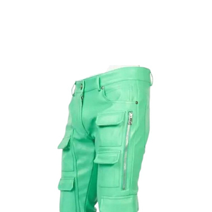 กางเกงหนังแคนวาสสำหรับผู้ชายกางเกงหนังแคนวาสสีและโลโก้ตามสั่ง - Product Image 6