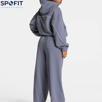 Nouveauté : Survêtements brodés pour femmes grandes tailles, vêtements de sport d'hiver, 100% coton molletonné, meilleur prix, haute qualité