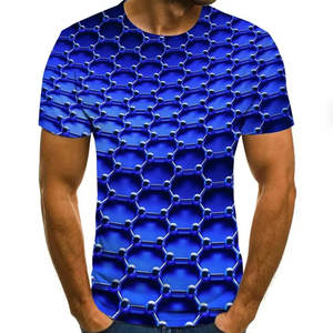 เสื้อยืดผู้ชายทำจากผ้าฝ้ายเฮฟวี่เวทและใยไผ่พิมพ์ลายซับลิเมชันสินค้าใหม่ - Product Image 3