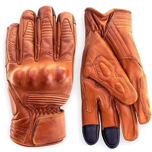 Gants de moto en cuir de course imperméables en peau de mouton véritable pour le sport d'extérieur et le motocross. - Product Image 5