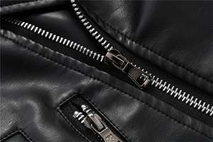 Chaqueta de Motociclista Clásica para Mujer, Nueva, Holgada, de Cuero Genuino, Transpirable, Resistente al Viento, con Relleno de Algodón, Talla Grande, OEM - Product Image 5