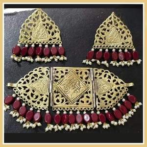 BEST QUALITY LIGHTWEIGHT AFGHAN <b>BRIDAL</b> <b>JEWELRY</b> NECKLACE <b>SETS</b> HOT SALE EARRING <b>SET</b> for WOMENS & GIRLS <b>BRIDAL</b> <b>JEWELRY</b> OEM ODM - Product Image 2