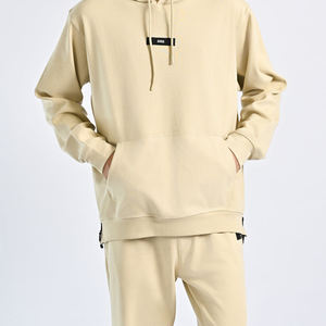 Ensemble sweat-shirt et pantalon de survêtement gris uni, en molleton doux, vêtements d'hiver unisexes, sweat-shirt et pantalon de survêtement chauds, confortables et décontractés - Product Image 4