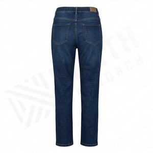 Mid Waist <b>Women's</b> Denim <b>Jeans</b> Custom Logo Winter Fitness Wear Premium Quality Breathable Quick Dry Stretchy Bottoms Customized - Product Image 2