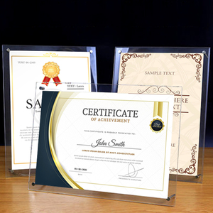 Заводская цена на заказ A4 A5 <span class=keywords><strong>A6</strong></span> акриловый знак дисплея знак награды знак плаката - Product Image 3