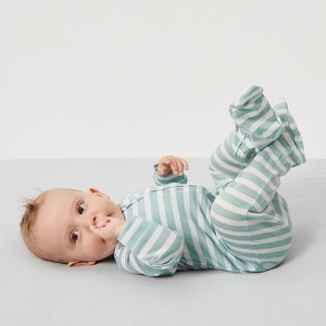 Fabricant de vêtements pour enfants en laine mérinos certifiée GOTS OEKO Combinaison pour bébé à manches longues Barboteuse pour bébé - Product Image 6