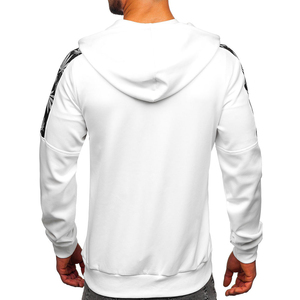 Sudadera con capucha de forro polar para hombre, estilo urbano, con cremallera, diseño de logotipo personalizado, ropa de invierno transpirable, OEM, corte regular - Product Image 2