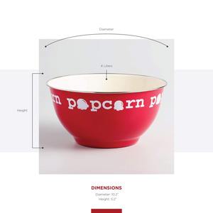 Stainless Steel Straight Shape Round Popcorn <b>Bowl</b> For Kitchen Raised Fire Sauce <b>Bowl</b> With <b>Red</b> Color Finished - Product Image 6