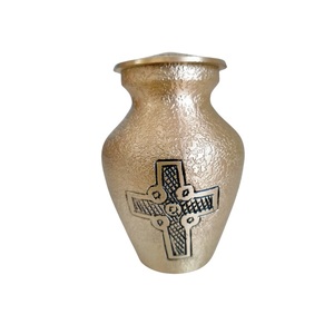 Urnas funerarias de cenizas anheladas a mano de Metal para uso de cremación Urnas clásicas Forma de tamaño personalizado - Product Image 3