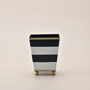 Customizable Metal Hand Painted Waste <b>Bin</b> Colorful Decorative Indoor Livingroom Home Accent Creative Vibrant Unique - Product Image 4