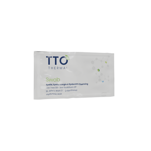 Lingettes démaquillantes TTO Thermal 15cm imprimées par transfert thermique, 24 pièces/boîte, infusées à l'huile d'arbre à thé et à l'acide hyaluronique, pour le traitement de la blepharite - Product Image 1