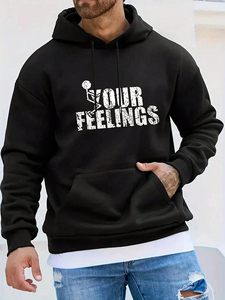 Sweat-shirts pour hommes avec logo personnalisé, de haute qualité, surdimensionnés, style streetwear, en coton lourd lavé - Product Image 2