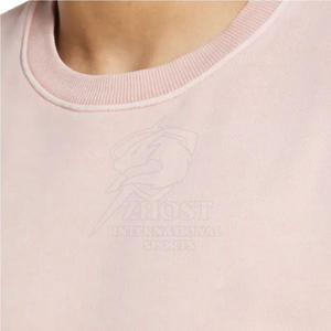 เสื้อสเวตเชิ้ตคอกลมสีชมพู ผ้าถักเนื้อฝ้าย ทรงปกติ สวมใส่สบายได้ทั้งชายและหญิง มีโลโก้ด้านหน้า เหมาะสำหรับฤดูหนาว น้ำหนัก 280 กรัม สีพื้น - Product Image 4