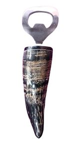 Horn Bottle Opener,Horn Handel 10.cm Unique Classic Design Steel Bottle Opener Finish Opener Heavy Duty <b>Pack</b> of 2 Brand Generic - Product Image 2