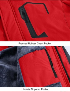 Veste d'hiver pour hommes imperméable vêtements d'extérieur pour sports d'extérieur coupe-vent caractéristique toile tissu support poche avant pour le ski - Product Image 6