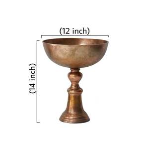 Bol décoratif en métal pour snack ménages article maison organisation cuisine salon hôtel restaurant vente en gros fabriqué en inde - Product Image 3
