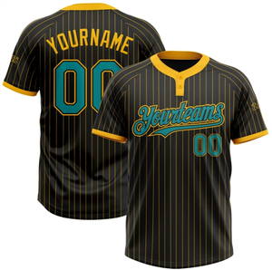 Camiseta de Béisbol Personalizada con Dos Botones, Impresión por Transferencia de Calor, Talla Grande, Diseño Anti-UV, Transpirable, Antibacteriana y de Secado Rápido - Product Image 1