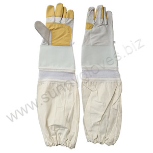 2023 Gants d'abeille de protection pour l'apiculture 2023 Gants en cuir pour l'apiculture avec logo personnalisé - Product Image 1