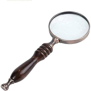 Handle Fancy Magnifying Glass <b>Silver</b> Color Decoration Unique Wholesale Best Quality Magnifying Glass - Product Image 4