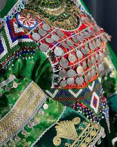 ชุดแต่งงานวินเทจแบบอัฟกัน เครื่องประดับเงินคูชีแบบวินเทจ สร้อยคอแบบวินเทจ ชุดคูชี - ชุดคูชีแบบอัฟกัน - Product Image 3