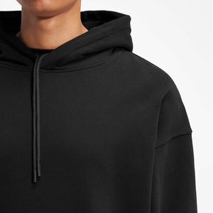 Sudaderas con capucha para hombre 100% algodón personalizado caída hombro sudaderas con capucha bolsillos funcional jersey de gran tamaño sudaderas con capucha de peso pesado para hombres - Product Image 2