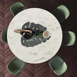 Handmade Glass <b>Beaded</b> Leaf Design <b>Placemat</b> for Dining Table Center or Kitchen Christmas & New Year Gift - Product Image 4