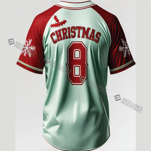 Maillot de baseball et softball personnalisé pour jeunes Fans de joueurs de baseball et softball Maillot de fan de Noël fabriqué au Pakistan - Product Image 2