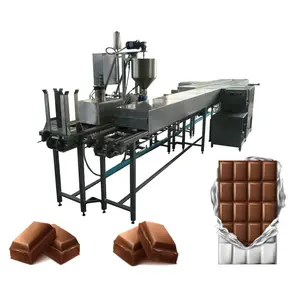 Chocolate Production Machine Chocolate Bar Processing Line Chocolate Block Making Machine Fully Automatic Production Europe ISO