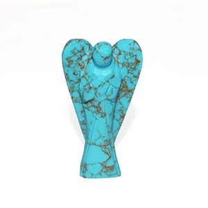 Meilleure vente de 1.5-2 pouces de cristal naturel Turquoise pierres précieuses anges pour artisanat ornements à vendre de Soha Agate - Product Image 2