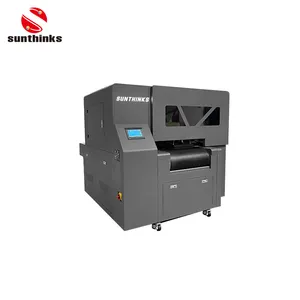 Sunthinks Universeel Printen Plastic/Pvc/Acryl/Hout/Leer/Matel Uv Printer Flatbed Single Pass Inkjet Uv Printer