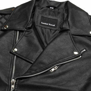 Chaqueta de Cuero para Hombre al por Mayor, con Logotipo Personalizado, Ligera, Transpirable, Estilo Urbano, para Primavera - Product Image 4