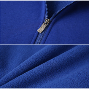 Usine de sweats à capuche avec fermeture éclair complète pour femmes et hommes vente en gros de pull à manches longues surdimensionné de couleur unie avec poches - Product Image 2