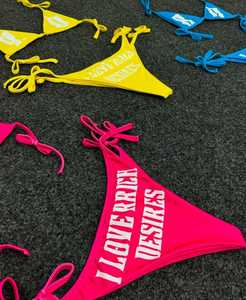 Conjunto de Bikini sexy de cintura alta de ajuste regular personalizado para mujer traje de baño de dos piezas de realce conjunto de bikini de mujer transpirable personalizado - Product Image 3