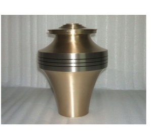 Urnas de cremación de cenizas humanas únicas 2 tonos Acabado elegante para suministros funerarios Urnas de metal en precio al por mayor Nuevas urnas de recuerdo - Product Image 4