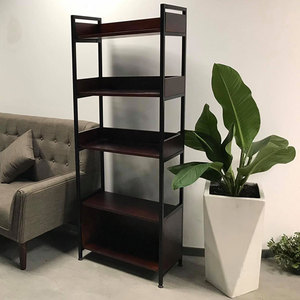 Étagère décorative VEGA à 4 niveaux 60x32x161cm en bois d'hévéa, type support pour salon - KS68097 - Product Image 3