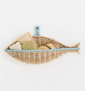 Organizador de Pared con Diseño de Pez Náutico, Arte de Pared de Animales Tejido a Mano Único para Baño y Cuarto de Niños - Product Image 4