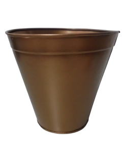 Lot de 3 pots de fleurs en pierre grise de grande taille en métal pour l'intérieur et l'extérieur de la maison. - Product Image 3