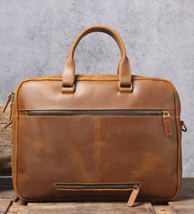 Leather Shoulder Bag, Best Man Gift, Father's Gift, Gift for Him Leather <b>Briefcase</b> Man - Product Image 1