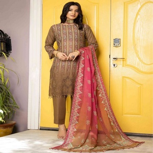 Mi การสร้าง KINARA-5 voluem 3ชิ้นสำหรับผู้หญิงซาลาร์คาเมซแบบลำลองชุดสูทงานแต่งงานที่สวยงามมีสไตล์ปักเลื่อม - Product Image 2