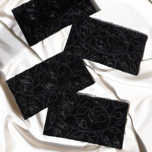 HALFMOON CLUTCH Premium Quality Beaded Pearl Fashion Classic Casual Fabricante líder de la India - Product Image 2