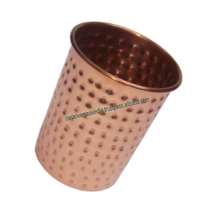 Haute vente et meilleure qualité verre de cuivre pur martelé conception gobelet d'eau potable pour la maison hôtel à un prix abordable - Product Image 3
