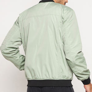 Bomber Homme Vestes Toile Mince Col Montant Poche Décoration Nouveau Style Offre Spéciale Veste D'hiver pour Homme - Product Image 5