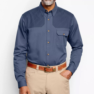 Camisas tácticas para hombres al aire libre casual manga larga botón Arriba fino transpirable caza trabajo suelto bolsillos en el pecho/camisas de caza - Product Image 2