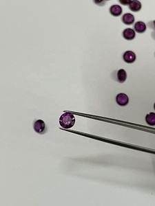 Lot de pierres précieuses en grenat rhodolite rose naturel certifié IGI, forme ronde de 7 mm, calibrées, par Sadiya International - Product Image 3