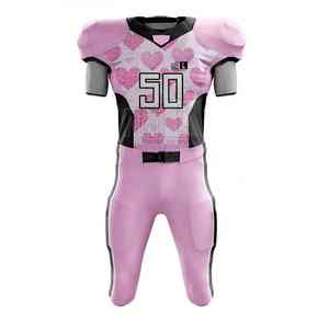 Uniformes de fútbol americano personalizados de alta calidad, transpirables de secado rápido sublimados para hombres, opciones de talla grande disponibles, impresos - Product Image 6