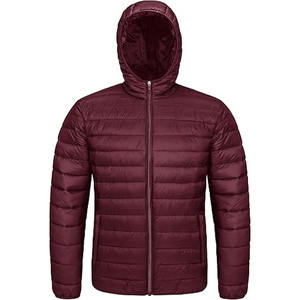Manteau bouffant à bulles personnalisé extérieur à capuche confortable de haute qualité réversible portable coton veste téléchargée par robe de sport - Product Image 1