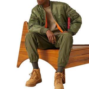 Customized Your Own Design Latest Style Men Bomber Jacket New Design <b>Stand</b> Collar Bomber Jacket - Product Image 4